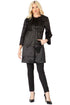 Stately Beaded Scarf Coat